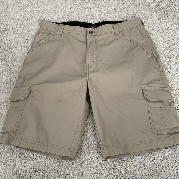 Dickies Cargo Shorts Mens 36 Tan Rip Stop Work Utility Workwear Skater - Picture 3 of 5